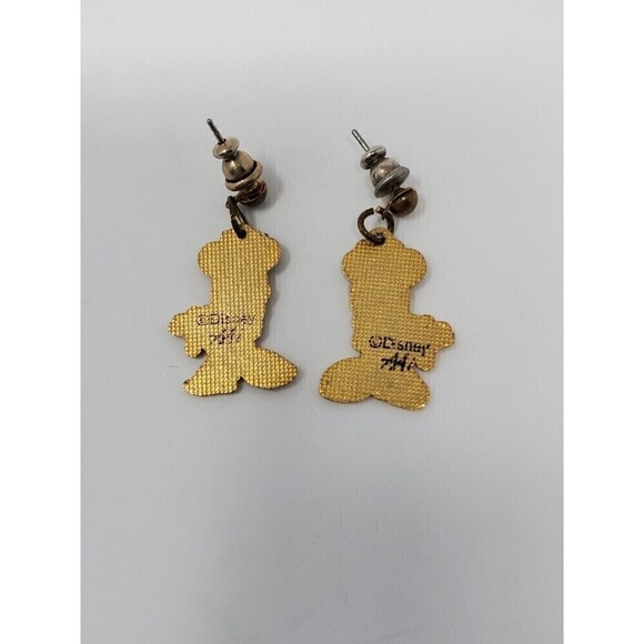 DISNEY MINNIE MOUSE ENAMEL DANGLE  EARRINGS PIERCED - Picture 2 of 8
